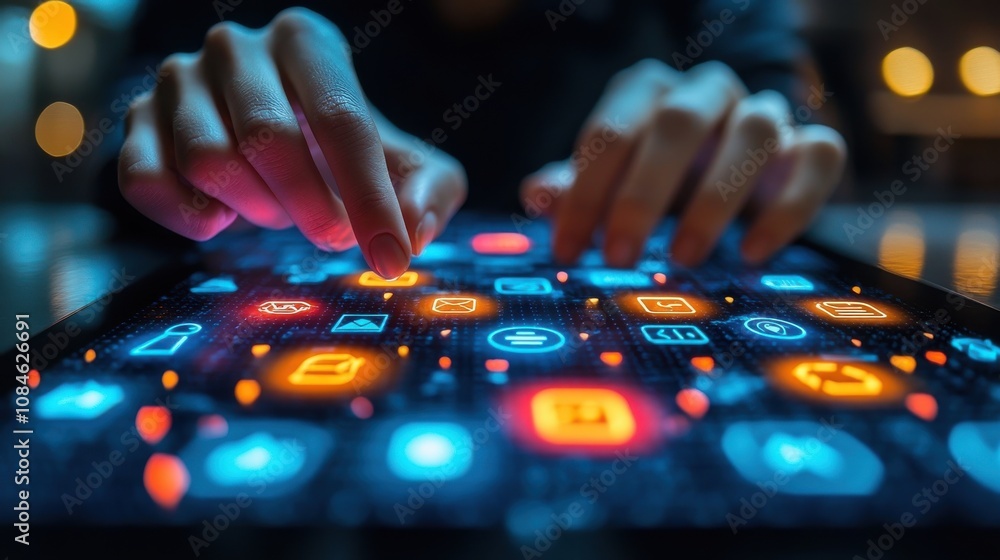 Poster customer service support concept customer help center businessman using tablet with support service 