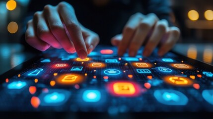 customer service support concept customer help center businessman using tablet with support service icons on virtual screen