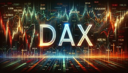 Dynamic visualization of the DAX index, showcasing the volatility and excitement of the stock market.