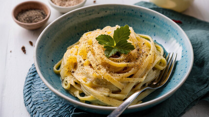 Cacio e Pepe: A simple yet flavorful pasta dish with just Pecorino Romano cheese and black pepper.