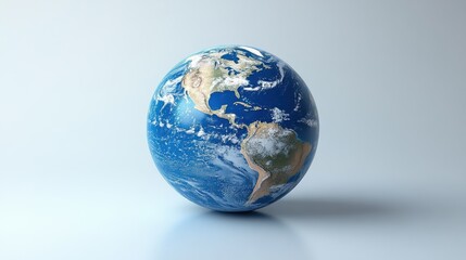 Fototapeta premium a blue and white globe