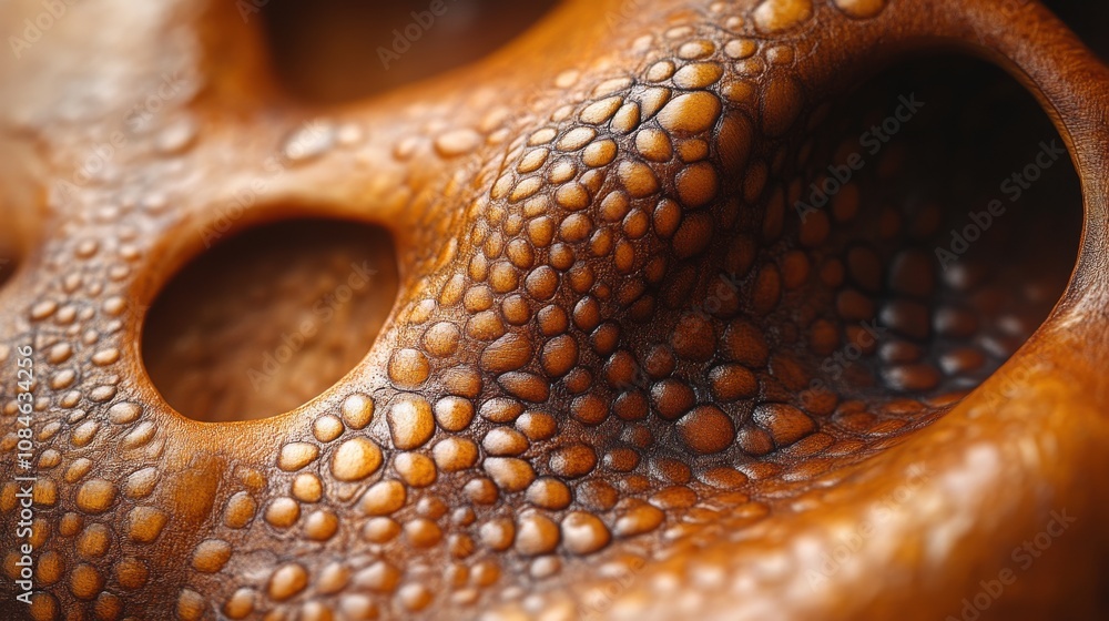 Aufkleber a brown object with a textured surface