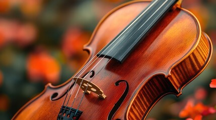 Fototapeta premium a close up of a violin