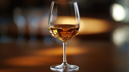 a glass of white wine