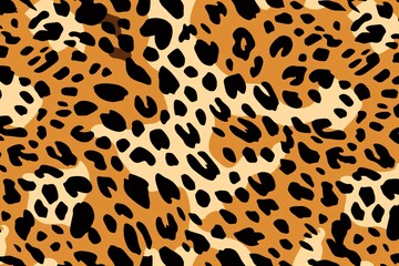 Fototapeta premium Leopard Skin Background, Leopard Skin Pattern, Leopard Spots Pattern, Leopard Skin Texture, Animals Skin Background, Leopard Skin Print, AI Generative