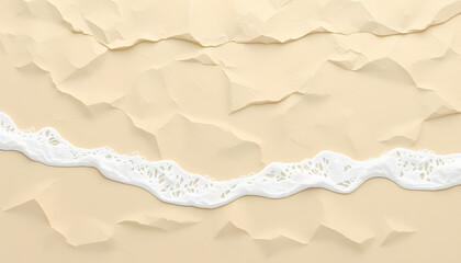 Obraz premium Abstract sea beach recycled paper texture, may use as background isolated with white highlights, png