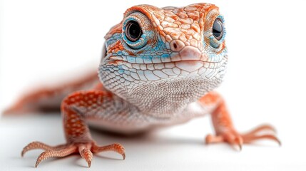 Obraz premium a lizard with a white background
