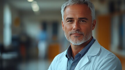Fototapeta premium a man in a white coat