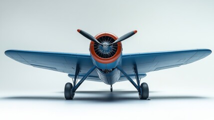 a model airplane on a white background