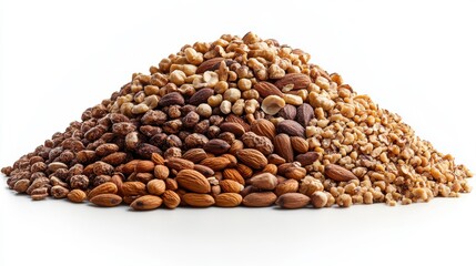 a pile of different types of nuts