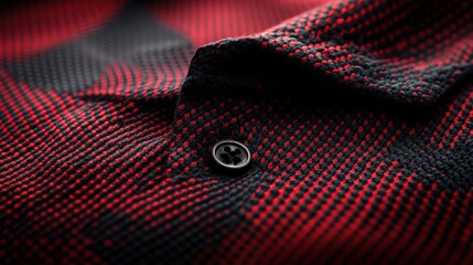 a red and black shirt