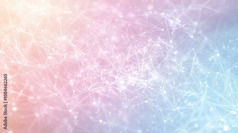 Poster dynamic abstract network visualization digital space graphic art futuristic environment creative per