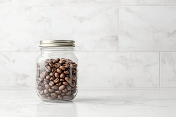 Storing fresh coffee beans kitchen food photography modern close-up culinary tips