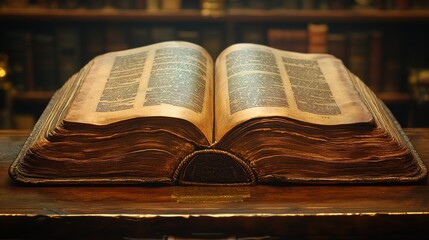 Obraz premium an open book with text on it