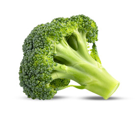 fresh broccoli isolated on transparent png