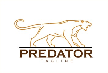 Fearless Panther. Roaring Predator. Roaring Panther. Elegant panther.