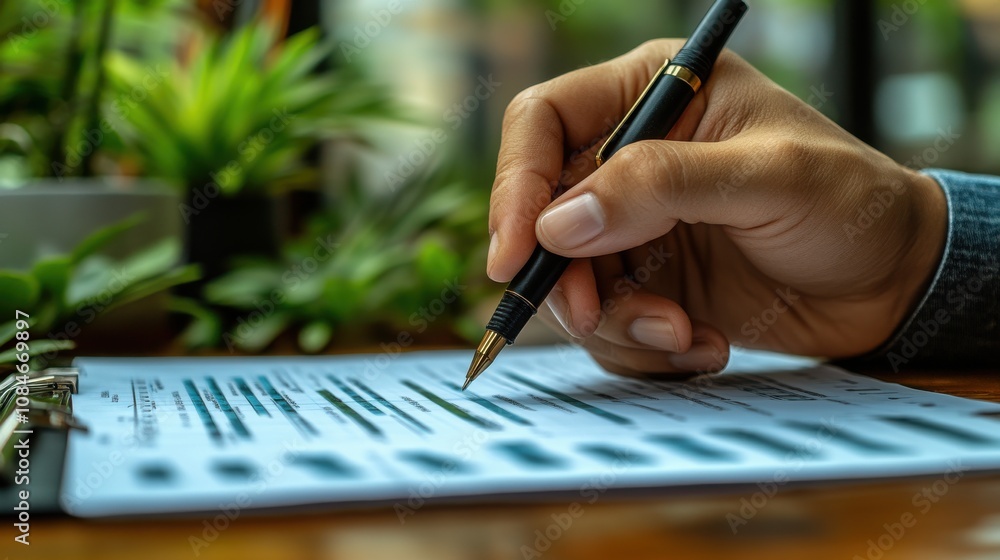 Aufkleber businessman audit documents quality assessment management with a checklist business document evaluat