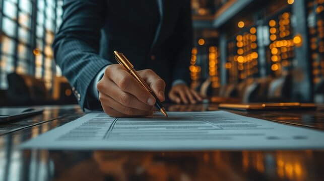 businessman checking the steps through document with a list of checkboxes regulations concepts of practices and policies rules and policies terms and conditions corporate governance documents