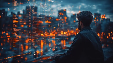 businessman manages time for effective work calendar on the virtual screen interface highlight appointment reminders and meeting agenda on the calendar time management concept