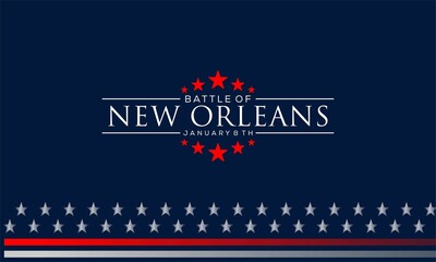 Battle of New Orleans vektor background. Battle of New Orleans creative for social media post, banner design.	