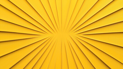 Fototapeta premium Abstract image featuring a dynamic radial pattern with yellow lines or rays converging at a central point, creating a sense of depth and movement.