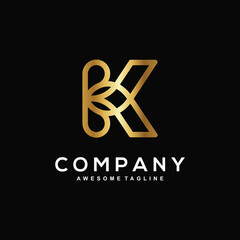 Letter K logo design for business