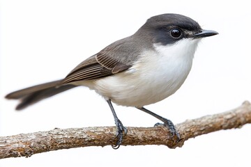 Fototapeta premium Elegant Bird Perched on a Branch: A Study in Nature's Beauty