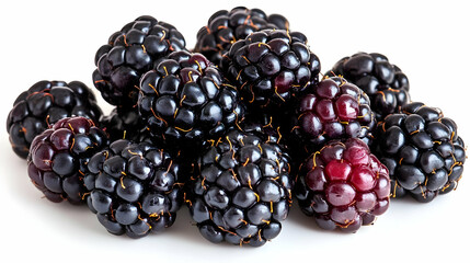 Closeup of Blackberries, a Realistic Photo