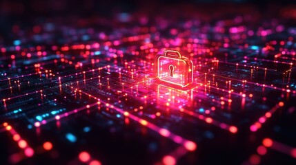 Obraz premium digital cyber secure cybersecurity and privacy concepts to protect data lock icon and internet network security technology global network security technology protect personal data and informatio