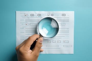 Fototapeta premium Quality Control Inspection Checklist for Marketing Assignment