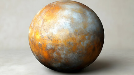 Fototapeta premium Rusty Sphere 3D Illustration