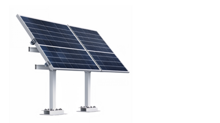 Solar panels, futuristic energy technology, clean power generation, sustainable electricity, sleek industrial design, photovoltaic array, renewable resources, eco-friendly innovation