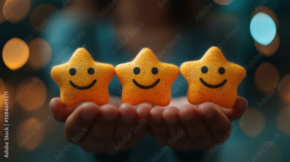 Poster feedback rating and positive customer review experience satisfaction survey customer experiences con