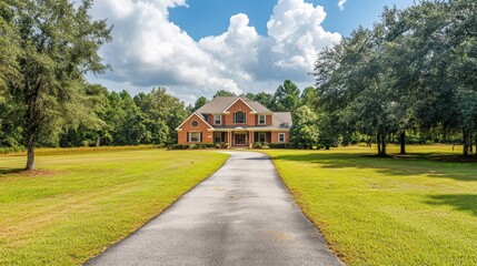 Naklejka premium Brick House Countryside Estate