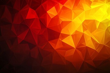 Obraz premium Vibrant Geometric Patterns of Red and Yellow Abstract Art