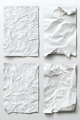 Realistic Crumpled Paper Texture Background