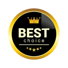 best choice badge label