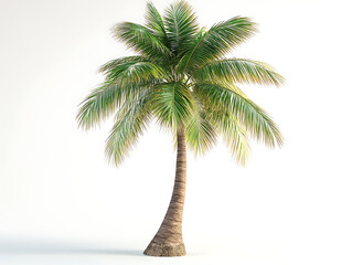 palm tree isolated on white background