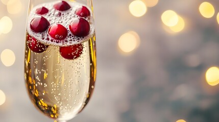 Festive Champagne Cranberries