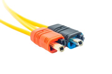 Fiber optic coupler with SC connectors isolated png on a transparent background