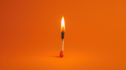 A tiny flame ignites a world of possibilities, like a matchstick leading to an explosive transformation.