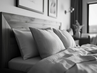 Chic and Modern Bedroom Interior Photograph