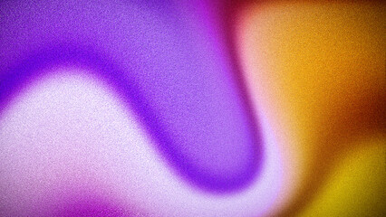 Abstract 4K gradient background featuring vivid purple, orange, and yellow hues with a grainy texture, perfect for digital backdrops, wallpapers, and banners