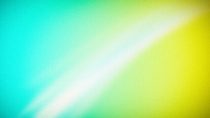 Refreshing 4K gradient background blending turquoise, green, and yellow hues with a grainy texture and soft wave transitions, perfect for bright designs