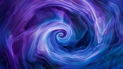 Wallpaper Abstract background with blue and purple swirls forming a spiral galaxy shape