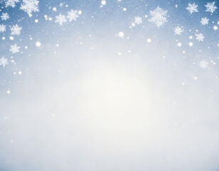 Blue snowflake on a white background. Background for greeting card. Inspiration.