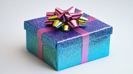 Colorful Glittery Gift Box for Celebrations
