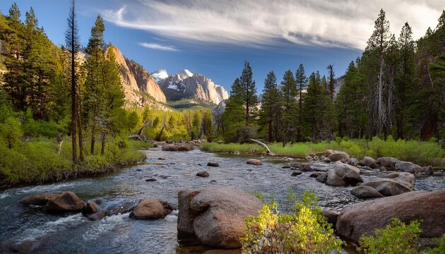 river in mountains