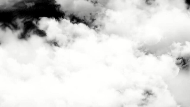 fly through clouds  4K video Alpha Channel 