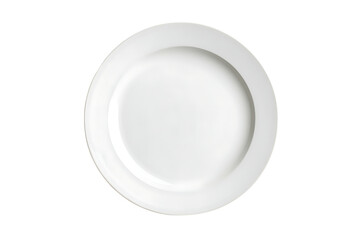 White plate isolated on a white background